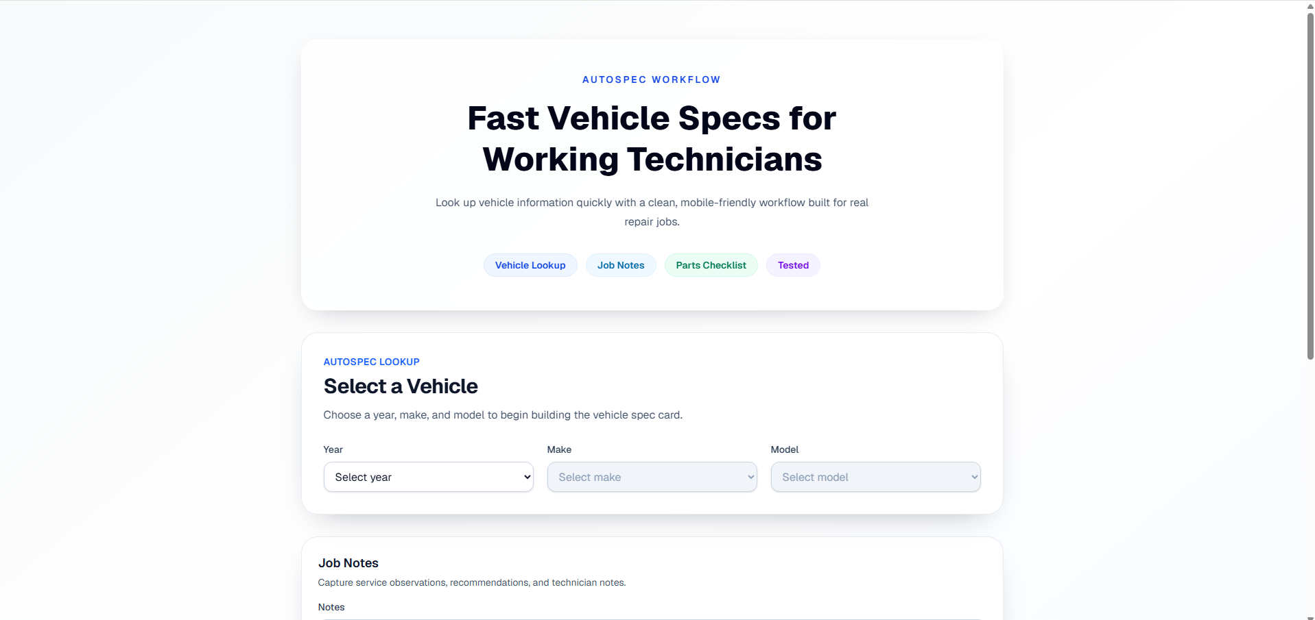 AutoSpec preview screenshot